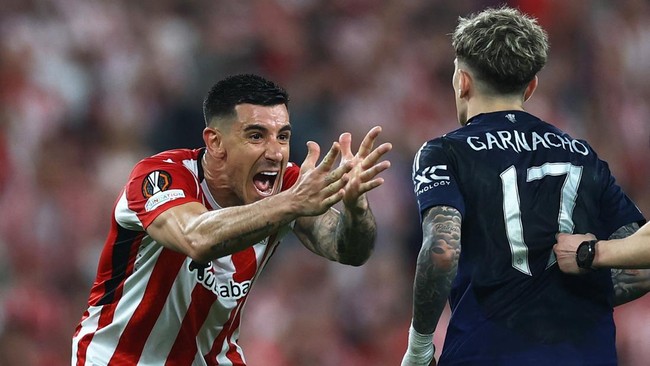 Manchester United mulus melenggang ke final Liga Europa usai mengalahkan Athletic Club Bilbao 4-1 dalam leg kedua semifinal di Old Trafford, Jumat (9/5).