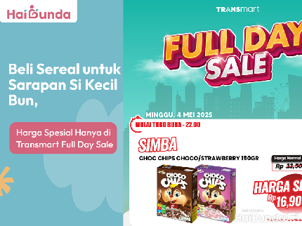Beli Sereal untuk Sarapan Si Kecil Bun, Harga Spesial Hanya di Transmart Full Day Sale