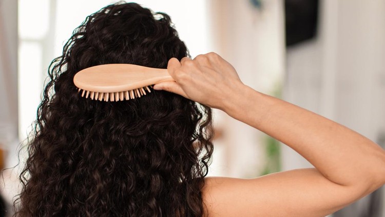 Ilustrasi rambut keriting