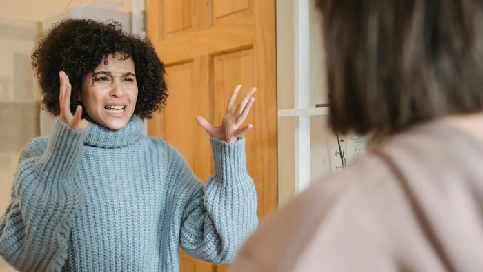 Ilustrasi teman marah