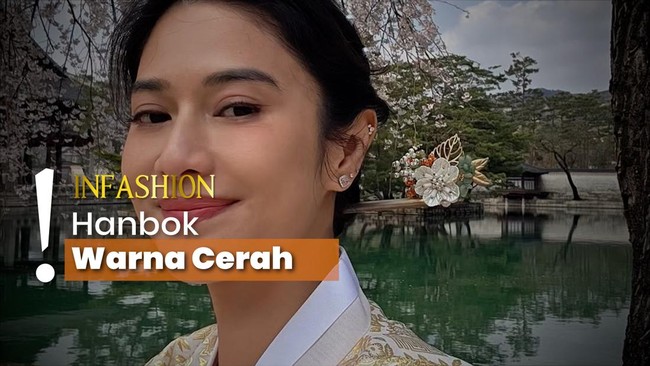 Gaya Dian Sastrowardoyo Pakai Hanbok bak Perempuan Korea Asli, Manis!