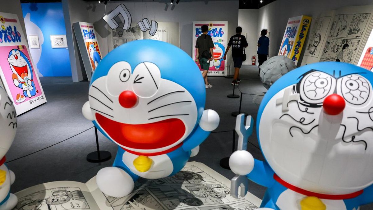 FOTO: Pameran Terbesar, Kala Doraemon 'Menginvasi' Bangkok