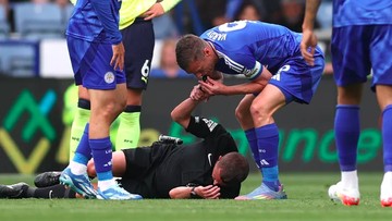 Update Eksklusif Olahraga CNN : Wasit Cedera, Jamie Vardy Tiup Peluit untuk Setop Laga Liga Inggris