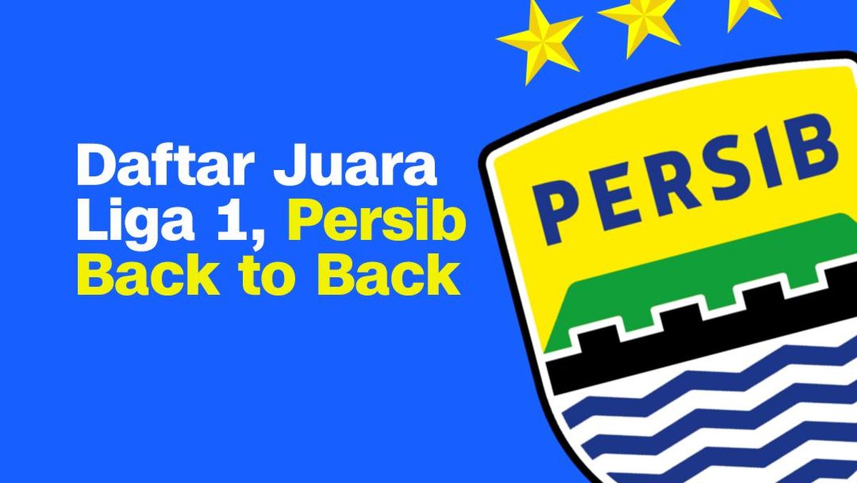 INFOGRAFIS: Daftar Juara Liga 1, Persib Back to Back