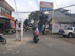 Patung Tani di Sukatani Depok Hancur Diduga Ditabrak, Polisi Cek CCTV