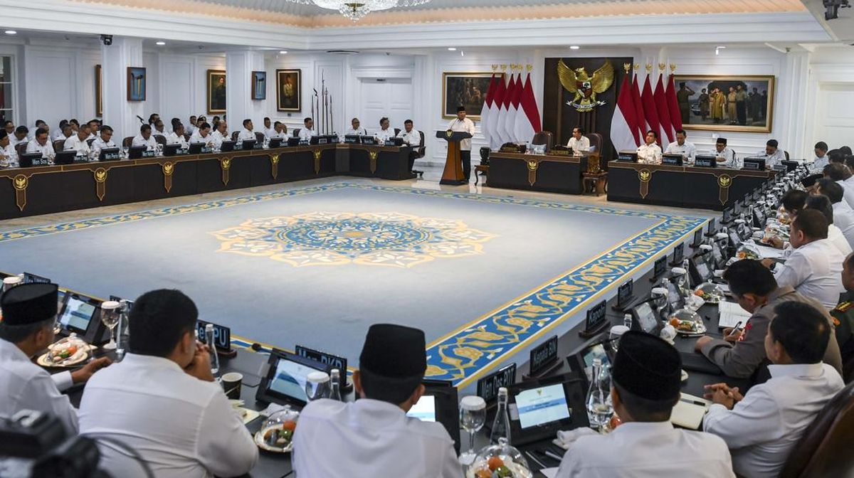 Jatah Uang Makan dan Snack Rakor Menteri Prabowo Rp171 Ribu