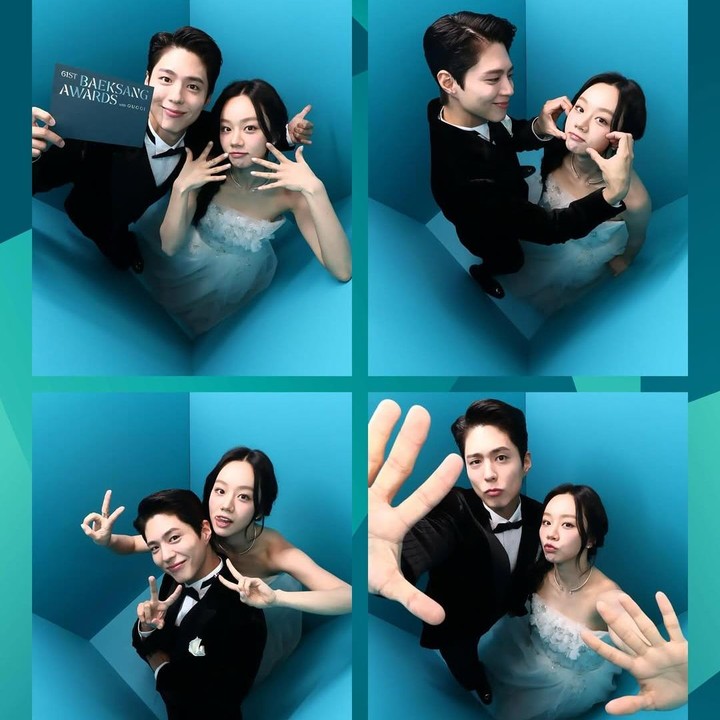 <p>Ada juga reuni pemeran Sun Deok Sun, Hyeri, dan pemeran Choi Taek, Park Bo Gum, dalam drama Korea <em>Reply 1988</em>. Hyeri mendapatkan nominasi <em>Best New Actress</em> kategori Film. Sementara Park Bo Gum mendapatkan nominasi <em>Best Actor</em> kategori Televisi sekaligus menjadi pembawa acara Baeksang Arts Awards ke-61. (Foto: Instagram @hyeri_0609)</p>