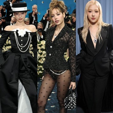 Hadiri Met Gala, 7 Potret Adu Gaya Lisa, Jennie, & Rose BLACKPINK di Red Carpet