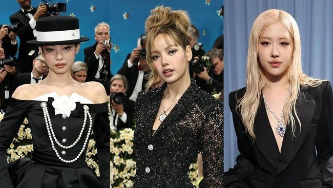 Hadiri Met Gala, 7 Potret Adu Gaya Lisa, Jennie, dan Rose BLACKPINK di Red Carpet