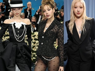 img-title Hadiri Met Gala, 7 Potret Adu Gaya Lisa, Jennie, & Rose BLACKPINK di Red Carpet