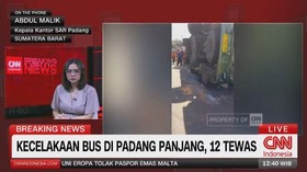 VIDEO: Korban Tewas Bus Terguling di Padang Panjang Jadi 12 Orang