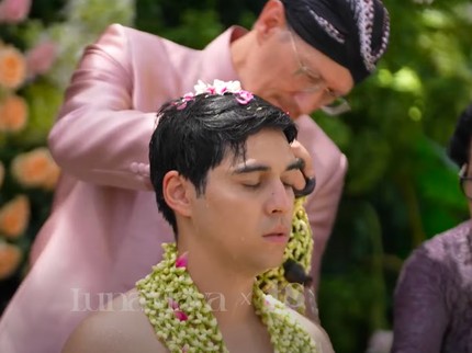 7 Potret Maxime Bouttier Siraman Pakai Adat Jawa Jelang Nikahi Luna Maya, Ekspresi Ayah Bule Curi Perhatian