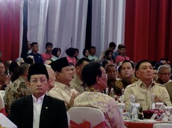 Video Prabowo dan Try Sutrisno Duduk Bareng di Halalbihalal Purn TNI-Polri