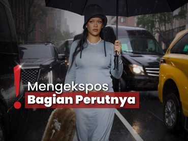 img-title Hamil Anak Ketiga, Rihanna Perdana Pamer Baby Bump di Met Gala 2025