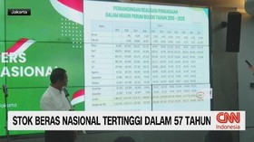 VIDEO: Stok Beras Nasional Tertinggi Dalam 57 Tahun