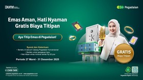 Pegadaian Hadirkan Layanan Titip Emas Gratis bagi Nasabah Baru