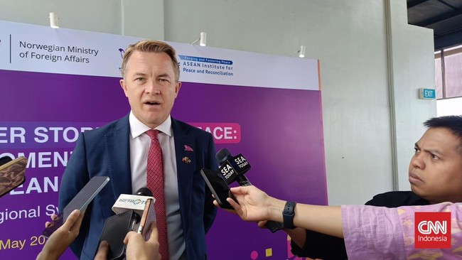Norwegia ungkap komitmen siap bantu pembangunan kembali Jalur Gaza pasca agresi ISrael.