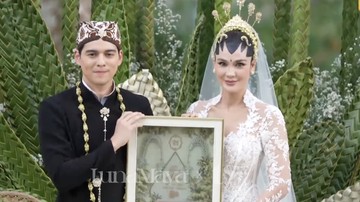 Cara Ikut Kondangan Online Resepsi Luna Maya dan Maxime di Jakarta
