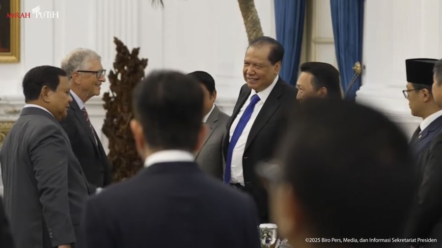 Pertemuan Presiden Prabowo dengan Bill Gates dan Filantropis Indonesia, Rabu (7/5/2025). (Tangkapan Layar Youtube Sekretariat Presiden)