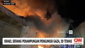VIDEO: Israel Serang Penampungan Pengungsi Gaza, 29 Tewas