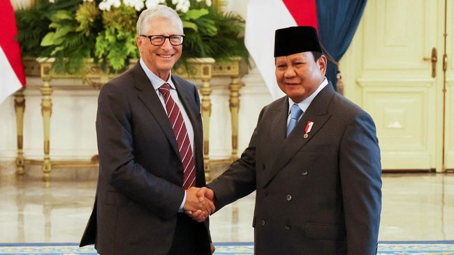 Begini Ekspresi Bill Gates Saat Datangi SD Negeri di Jakarta