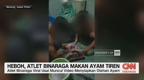 VIDEO: Heboh, Atlet Binaraga Makan Ayam Tiren