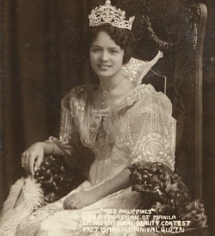 Potret Pemenang Manila Carnival Kontes Kecantikan Filipina Tahun 1927/Foto: ortigasfoundationlibrary.com.ph