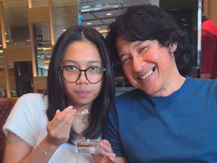 Momen Kedekatan Agus Kuncoro dan Sang Putri yang Telah Remaja, Bikin Meleleh Bun