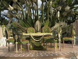 Anyaman Dekorasi Pernikahan Luna Maya dan Maxime Bouttier Viral di Luar Negeri