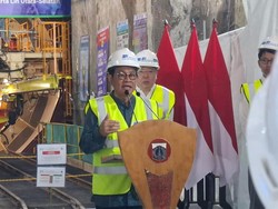 Pramono Resmikan Proyek Tunnel MRT Fase 2A Harmoni-Mangga Besar