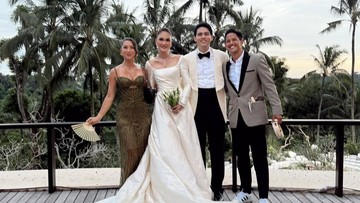 Outfit Kondangan 5 Pasangan Artis di Pernikahan Luna Maya-Maxime di Bali