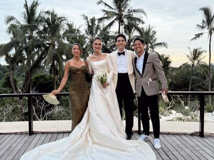 Outfit Kondangan 5 Pasangan Artis di Pernikahan Luna Maya-Maxime di Bali