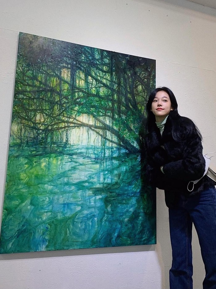 Roh Yoon Seo dan karya seninya/ Foto: instagram.com/rohyoonseo