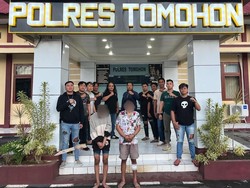 Pria Tikam Teman di Tomohon Berakhir Kaki Ditembak, Adik Pelaku Diamankan
