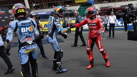 Aldeguer Tabrak Marquez saat Selebrasi Sprint Race MotoGP Prancis