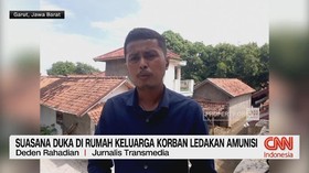 VIDEO: Suasana Duka di Rumah Keluarga Korban Ledakan Amunisi