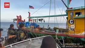 VIDEO: Momen Kapal Malaysia Ditangkap Curi Ikan di Peraian Indonesia