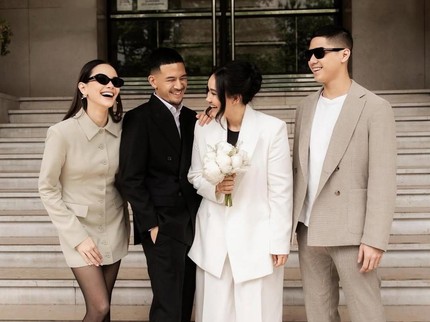 Alyssa Daguise Ajak Al Ghazali Hadiri Pernikahan Sang Kakak di Paris, Ini 7 Potretnya