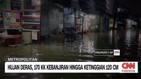 VIDEO: Hujan Deras, 170 KK Kebanjiran hingga 120 CM