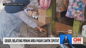 VIDEO: Belatung Penuhi Area Pasar Cantik Ciputat