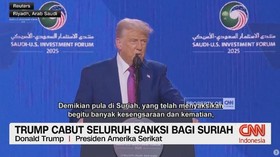 VIDEO: Trump Cabut Seluruh Sanksi bagi Suriah