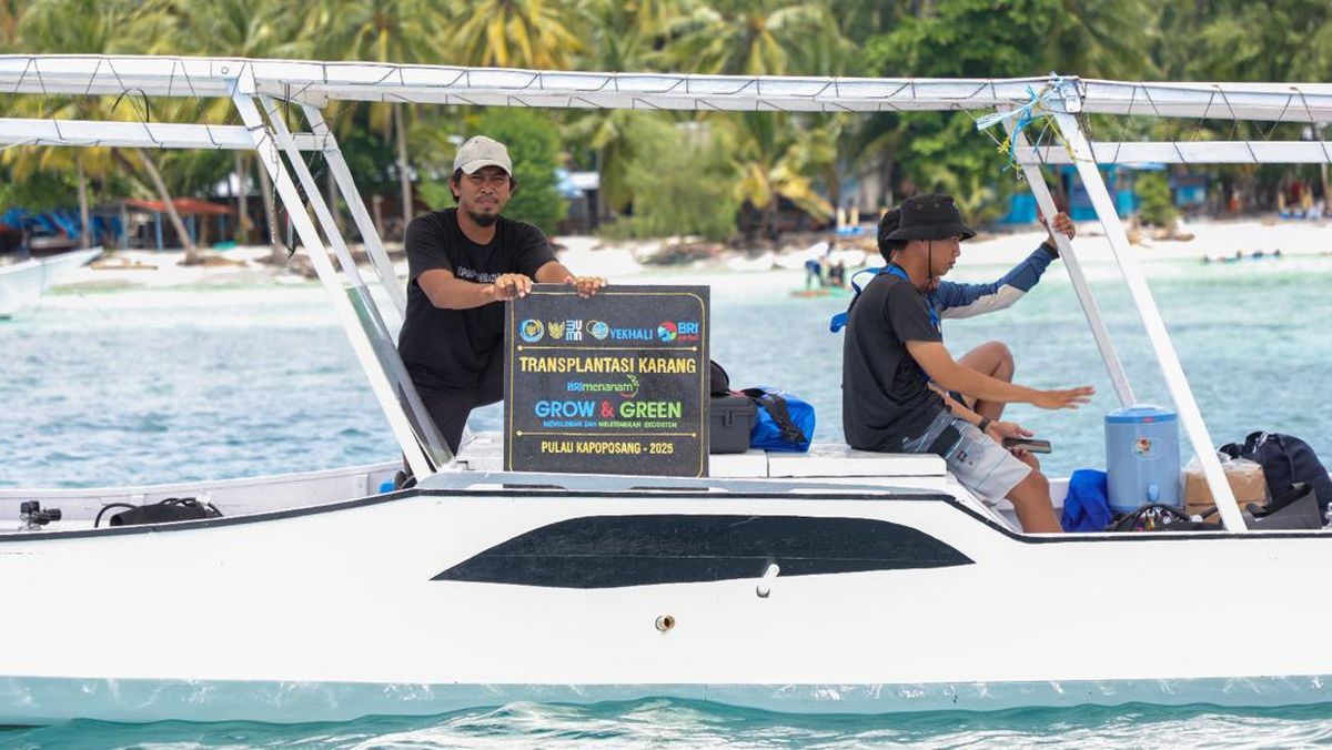 BRI Menanam Grow dan Green Jaga Ekosistem Laut di Pulau Kapoposang