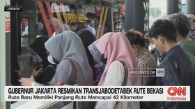 VIDEO: Gubernur Jakarta Resmikan TransJabodetabek Rute Bekasi