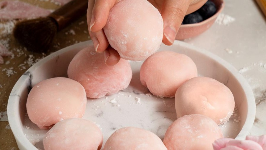 Ilustrasi mochi es krim