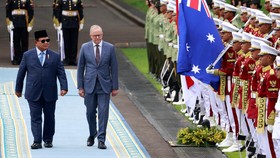FOTO: Momen PM Australia Albanes Temui Presiden Prabowo