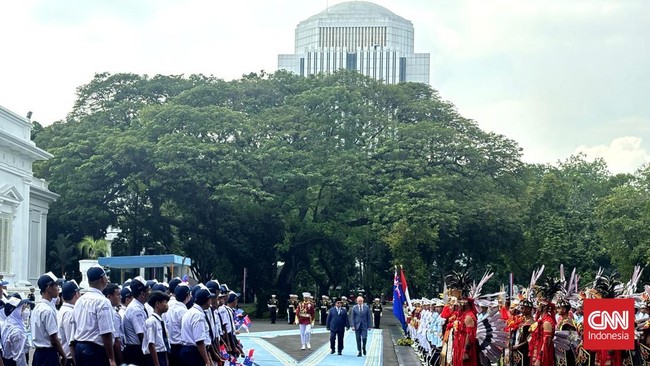 Prabowo terima kunjungan resmi PM Australia Anthony Albanese di Istana Kepresidenan.