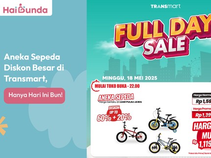 Aneka Sepeda Diskon Besar di Transmart, Hanya Hari Ini Bun!