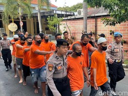 13 Preman yang Resahkan Masyarakat Mojokerto Ditangkap
