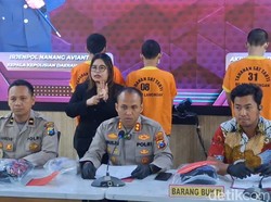 Polres Lamongan Ungkap 4 Kasus Premanisme, 5 Pemuda Diamankan
