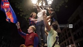 VIDEO: Dipastikan Juara La Liga, Fans Barca Berpesta